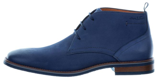 Blue half-high lace-up shoe Amalfi